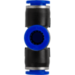 CONECTOR EN CRUZ SALIDAS HEMBRA 8 MM,  MAX 125 PSI.