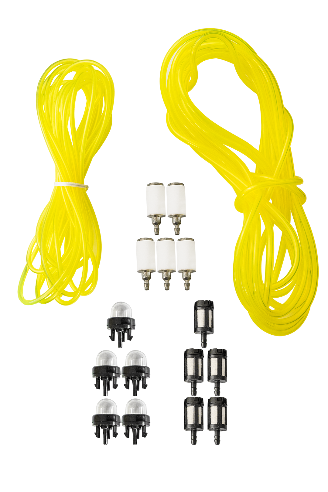 KIT DE MANGUERA (2 ROLLOS) INYECTOR RYOBY (5 PZAS) FILTROS DE GASOLINA ( 5 + 5PZAS).
