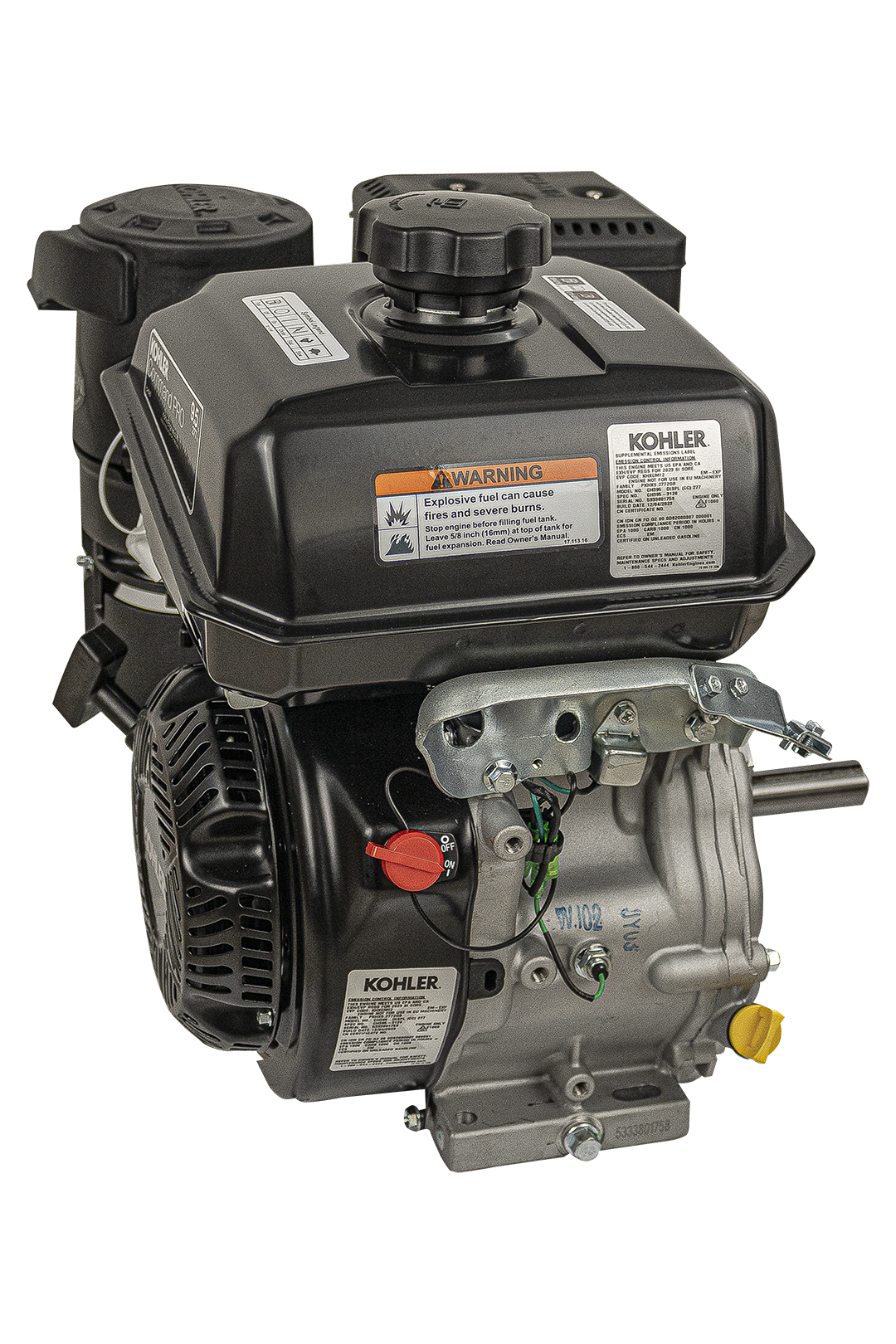 MOTOR KOHLER CH395 277CC  9.5HP FLECHA 1".