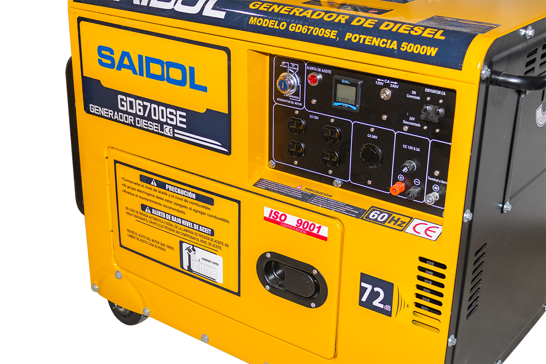GENERADOR PLANTA DE LUZ DIESEL SAIDOL SILENT 3500W