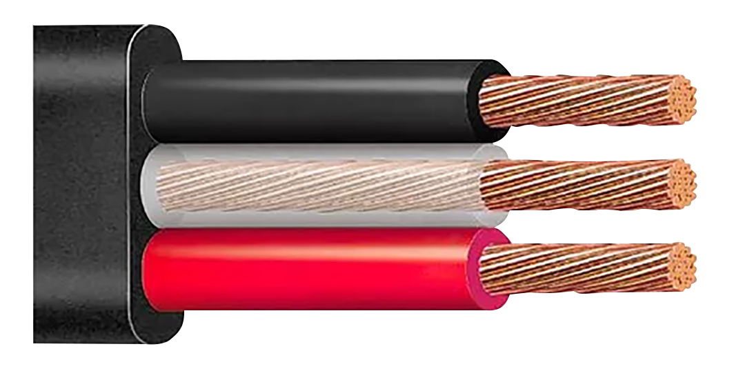 CABLE PARA BOMBA TRIFASICA REDONDO DE USO RUDO 10M