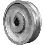 POLEA DE MOTOR 4-1/2" POR 5/8"ALUMINIO