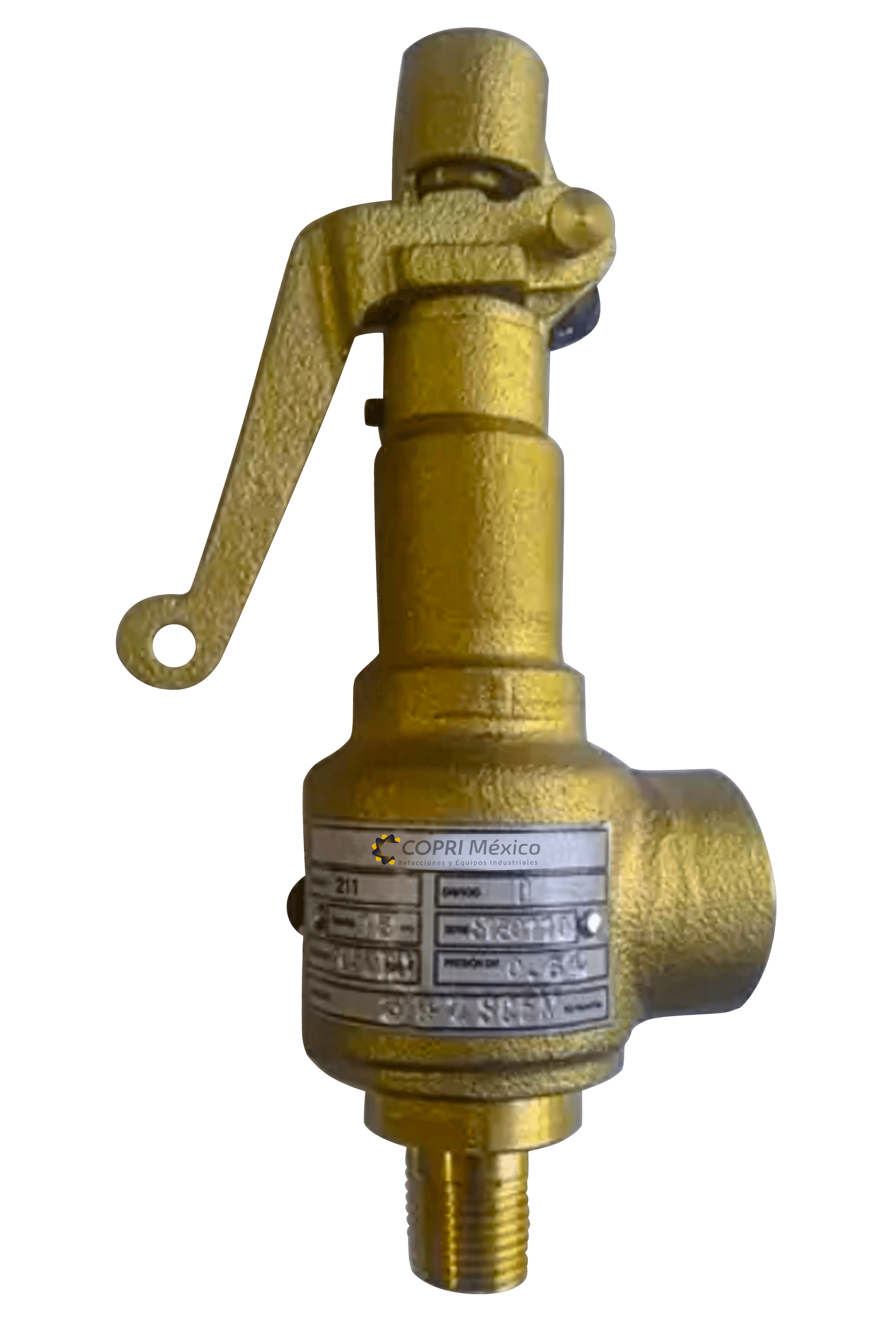 VÁLVULA DE SEGURIDAD GRANDE DE 1/2 110PSI