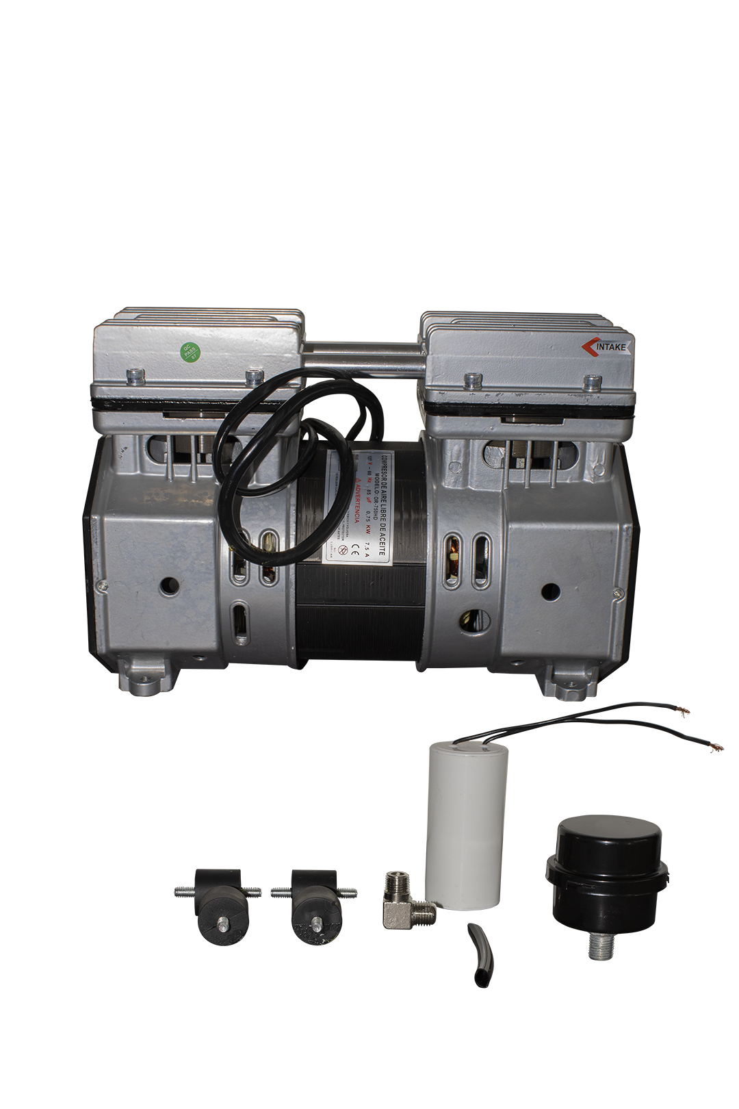 CABEZAL LIBRE DE ACEITE SILENCIOSO 1HP (72 LITROS