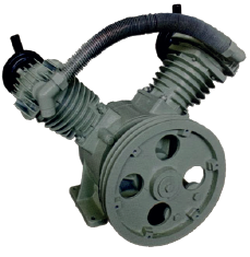 CABEZAL DE COMPRESOR DE AIRE LIBRE DE ACEITE GRADO MEDICO MODELO 3095HD, 2 CILINDROS, PRESION MAXIMA 1115PSI, 750 RPM, 530L/M