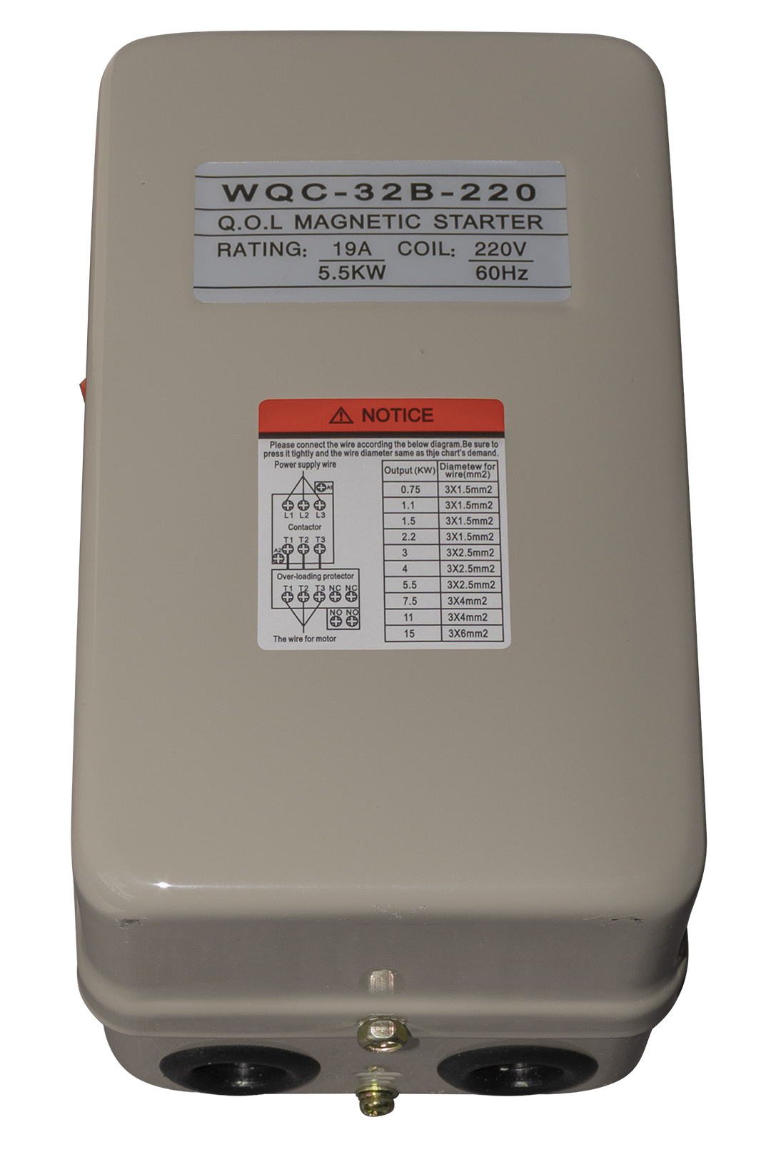 ARRANCADOR MAGNETICO 7.5HP 19A 220V