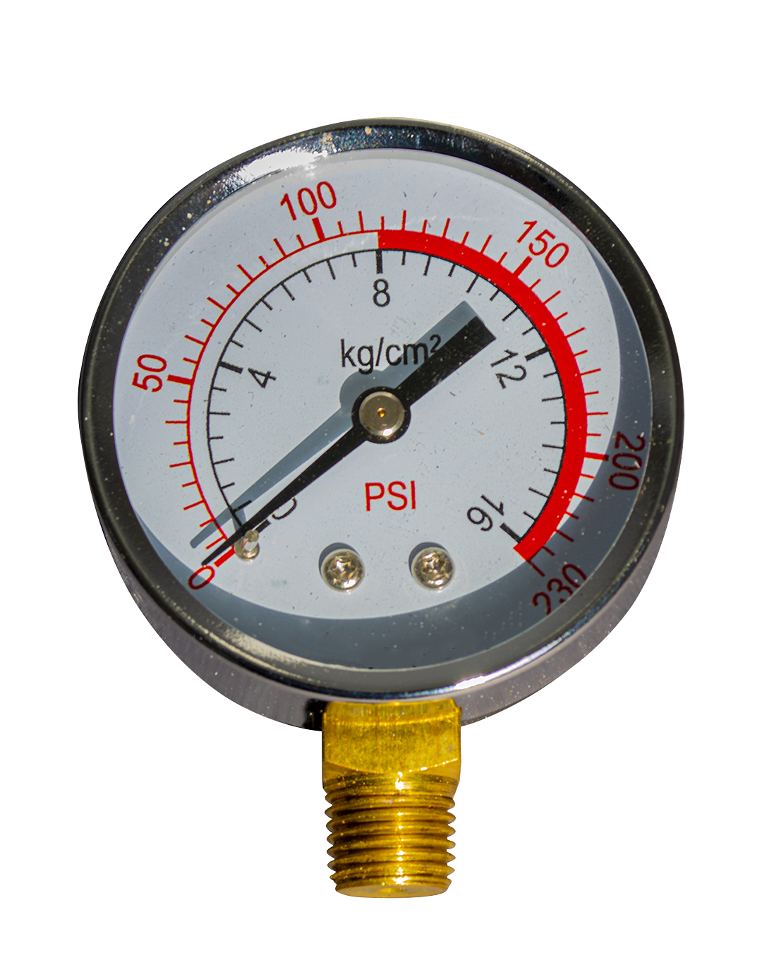 MANOMETRO INFERIOR DE 1/4 2.5" 240PSI