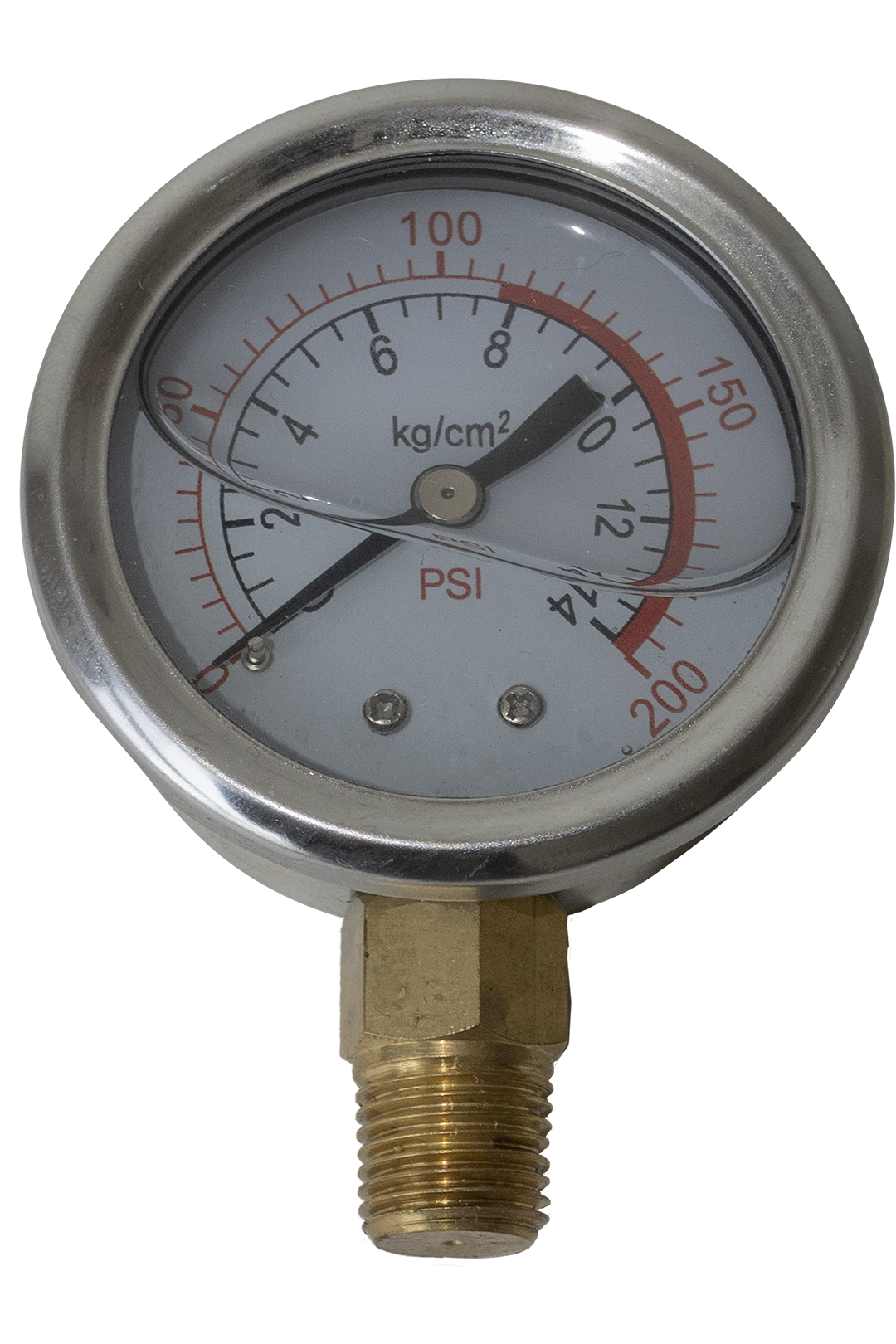 MANOMETRO DE GLICERINA DE 1/4 2" 200PSI