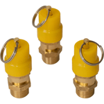 VALVULA DE SEGURIDAD ECONOMICA DE 3/8" 145 PSI.