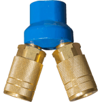 CONECTOR RAPIDO DOBLE DE 1/4"