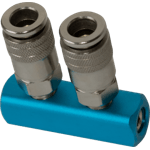 CONECTOR RAPIDO DOBLE EN LINEA DE 1/4"
