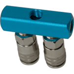 CONECTOR RAPIDO DOBLE EN LINEA DE 1/4"