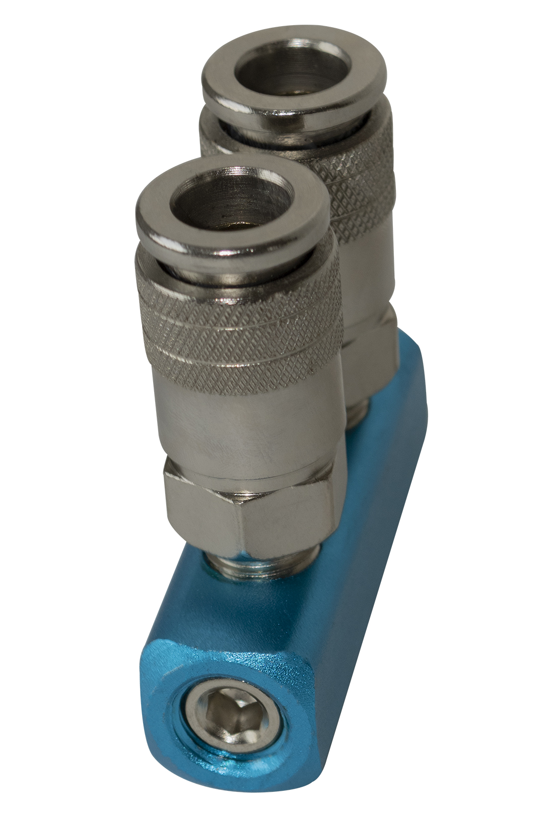 CONECTOR RAPIDO DOBLE EN LINEA DE 1/4"