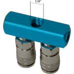 CONECTOR RAPIDO DOBLE EN LINEA DE 1/4"