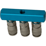 CONECTOR RAPIDO TRIPLE LINEA DE 1/4"