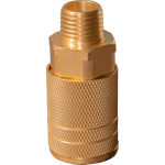 CONECTOR RAPIDO SENCILLO DORADO DE 1/4"
