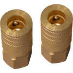 CONECTOR RAPIDO SENCILLO DORADO HEMBRA DE 1/4"