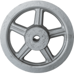 POLEA DE MOTOR 8" POR 5/8" ALUMINIO 1RANURA EN A