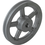 POLEA DE MOTOR 8" POR 5/8" ALUMINIO 1RANURA EN A