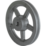 POLEA DE MOTOR 8" POR 5/8" ALUMINIO 1RANURA EN A