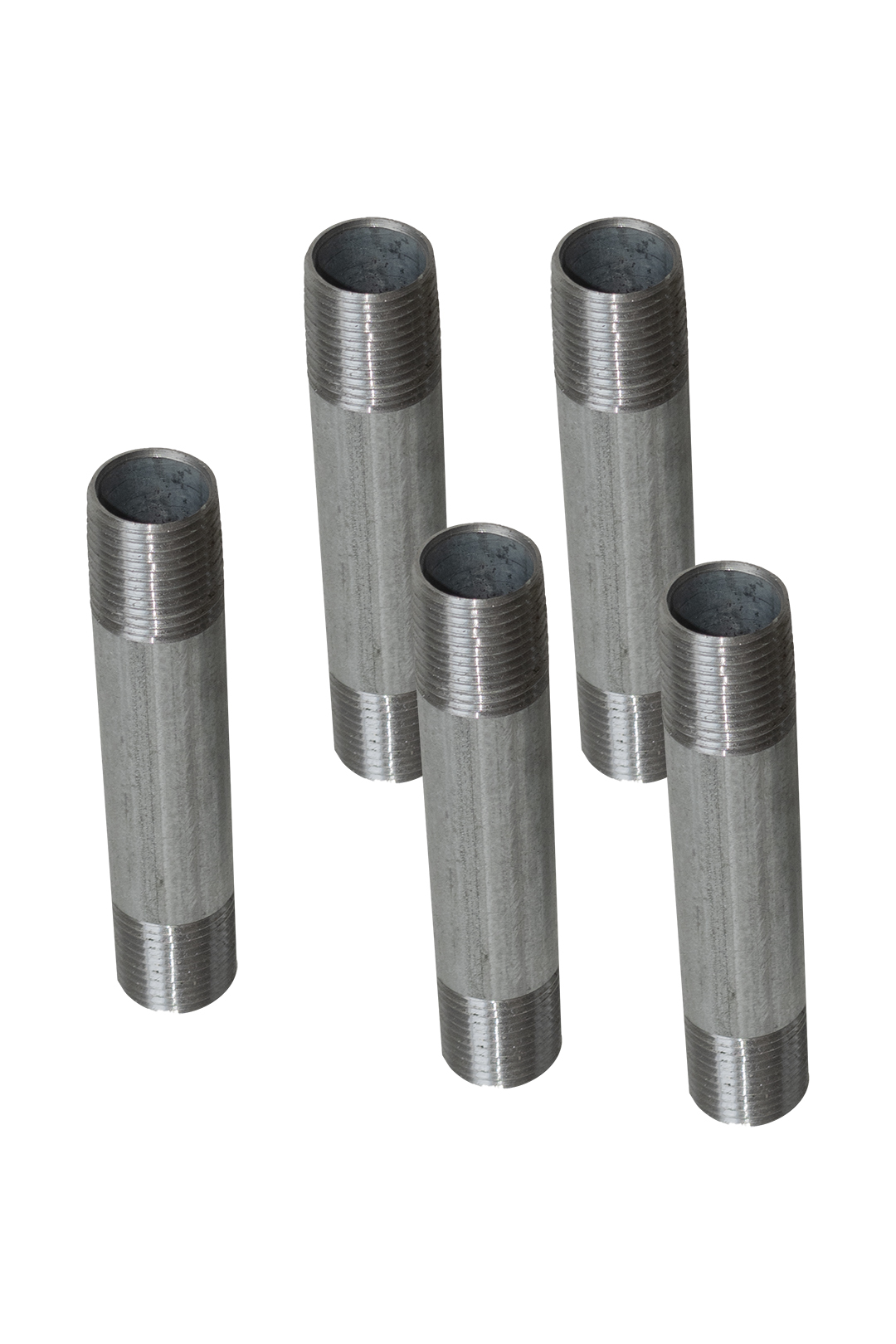 NIPLE GALVANIZADO DE 1/2" POR 4"