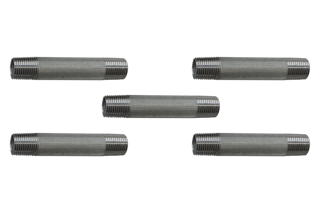 NIPLE GALVANIZADO DE 1/2" POR 4"