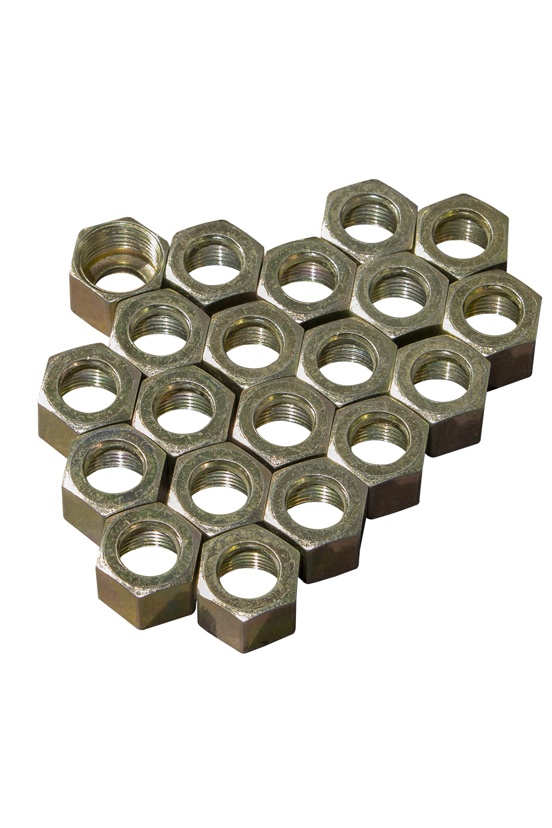 TUERCA DE ACERO DE 3/8" GONY NIQUELADA