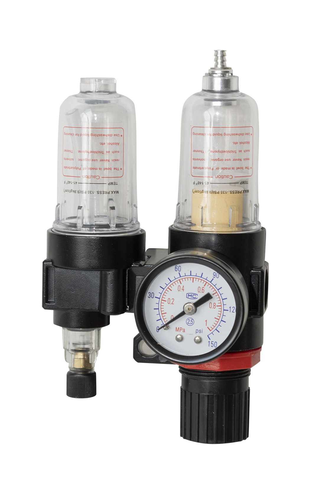 FILTRO REGULADORY LUBRICADOR ECONOMICO DE 1/4"