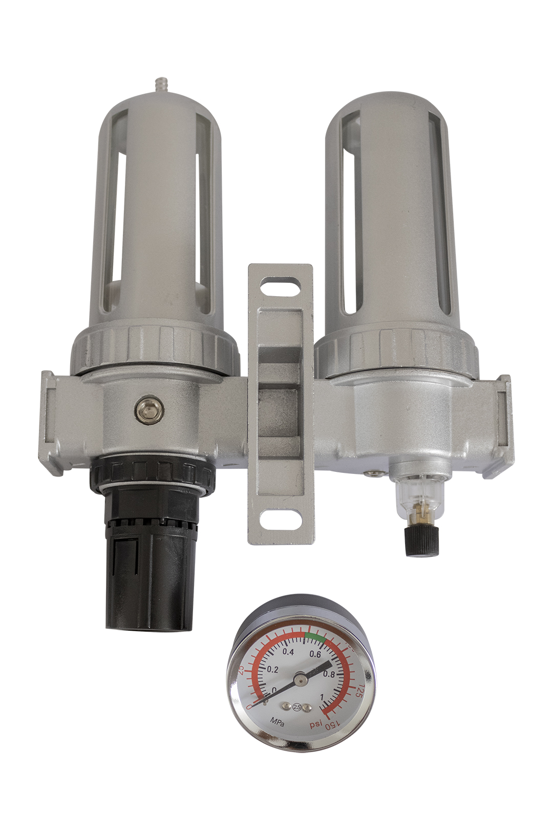 FILTRO REGULADOR Y LUBRICADOR ECONOMICO DE 1/2"