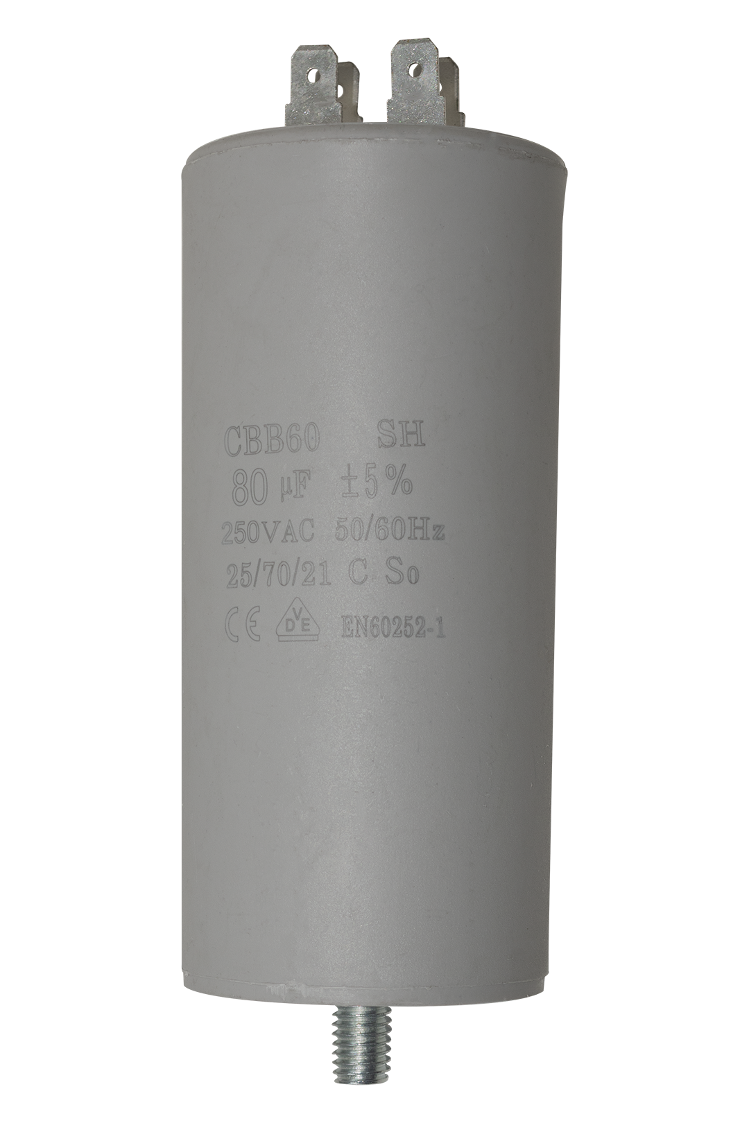 CAPACITOR DE TRABAJO CON TORNILLO DE 80 MF