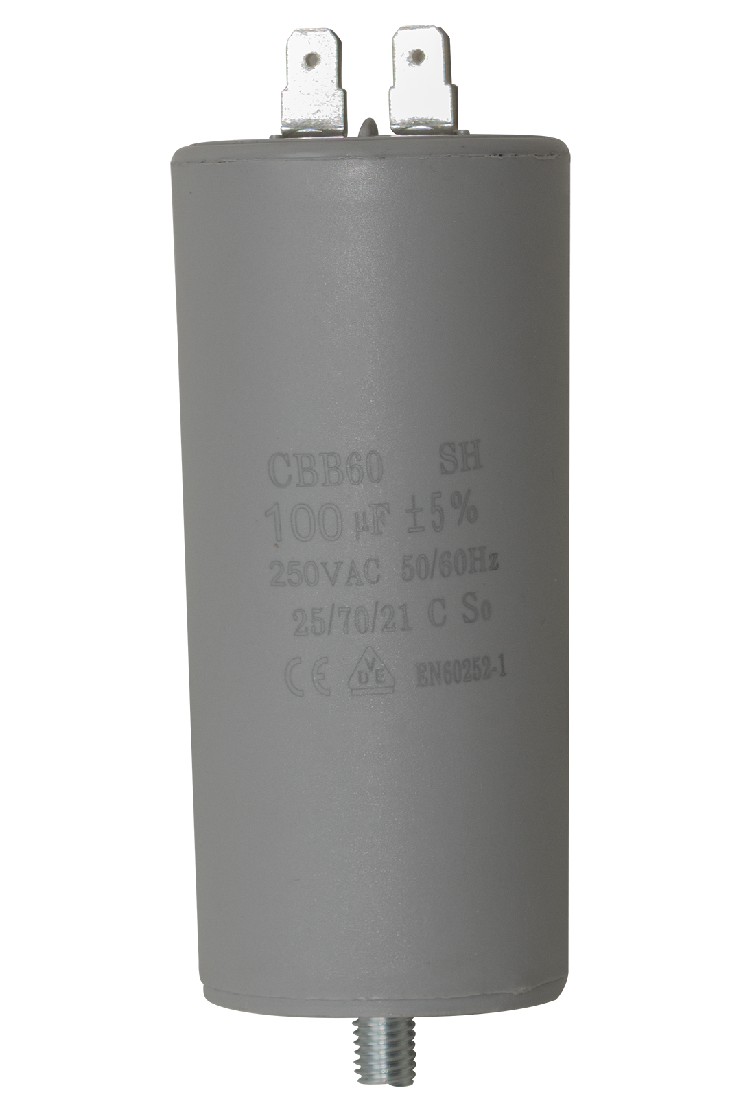 CAPACITOR DE TRABAJO CON TORNILLO DE 100 MF