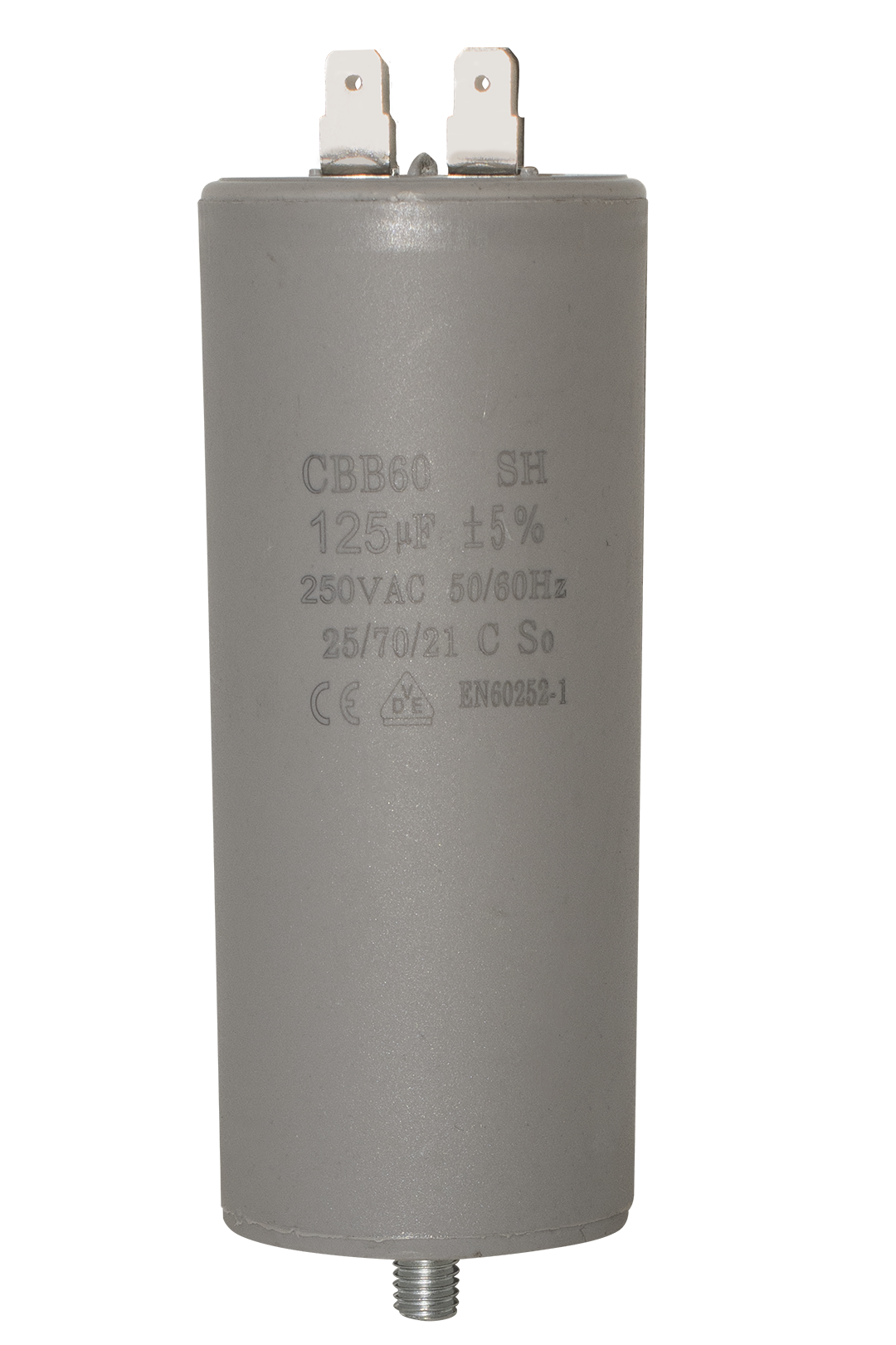 CAPACITOR DE TRABAJO CON TORNILLO DE 125 MF