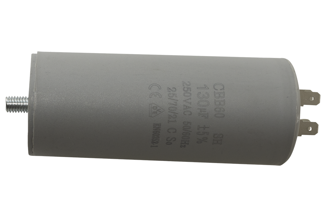 CAPACITOR DE TRABAJO CON TORNILLO DE 130 MF