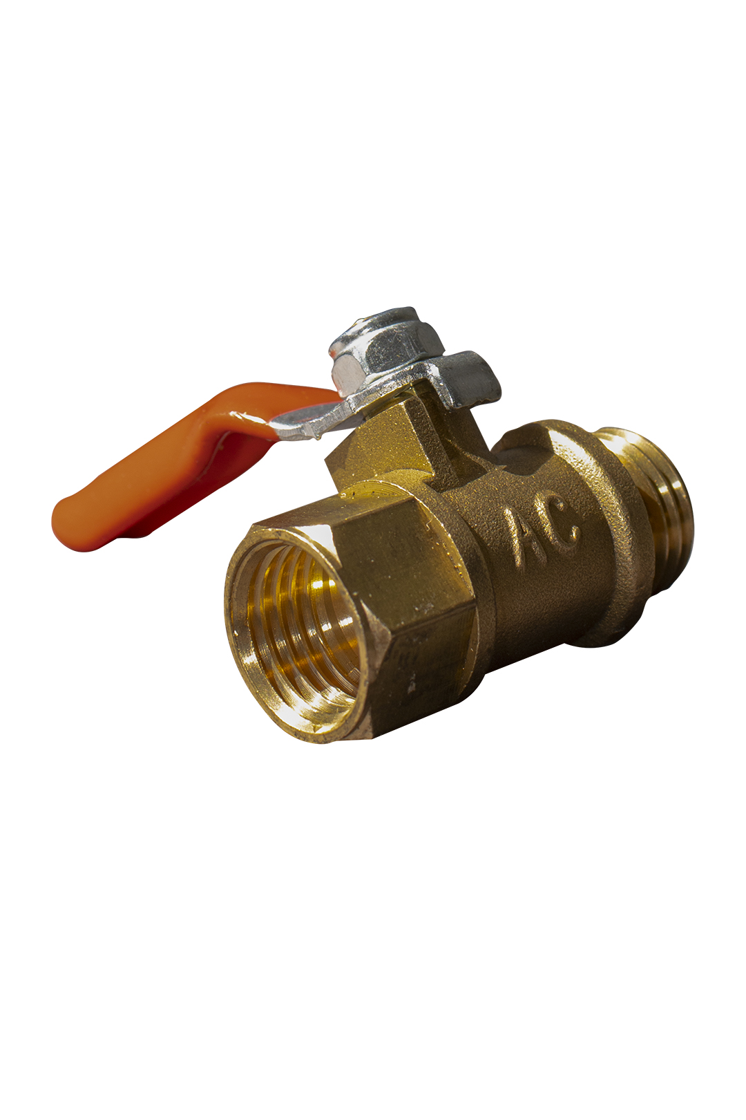 LLAVE DE PASO PARA ASPERSION Y PARIHUELA DE 1/4 HEMBRA  1/4 MACHO