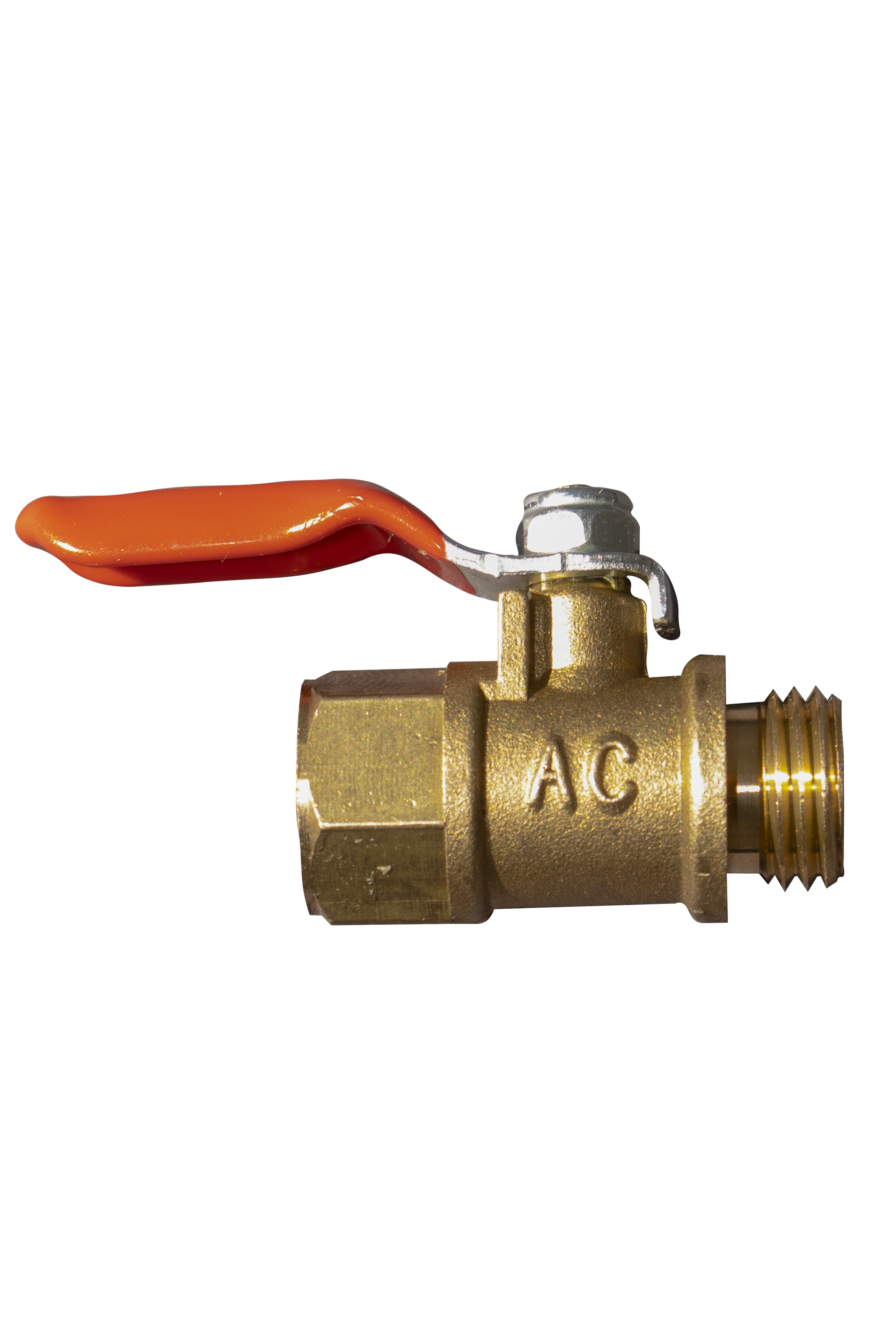 LLAVE DE PASO PARA ASPERSION Y PARIHUELA DE 1/4 HEMBRA  1/4 MACHO