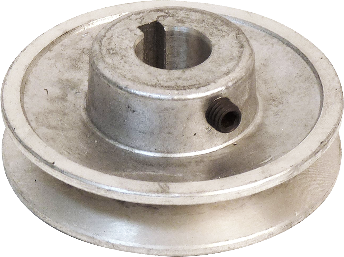 POLEA DE MOTOR 5 1/2" POR 5/8" ALUMINIO.