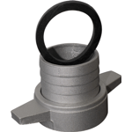 ESPIGA DE CONECTOR RAPIDO 2" ALUMINIO