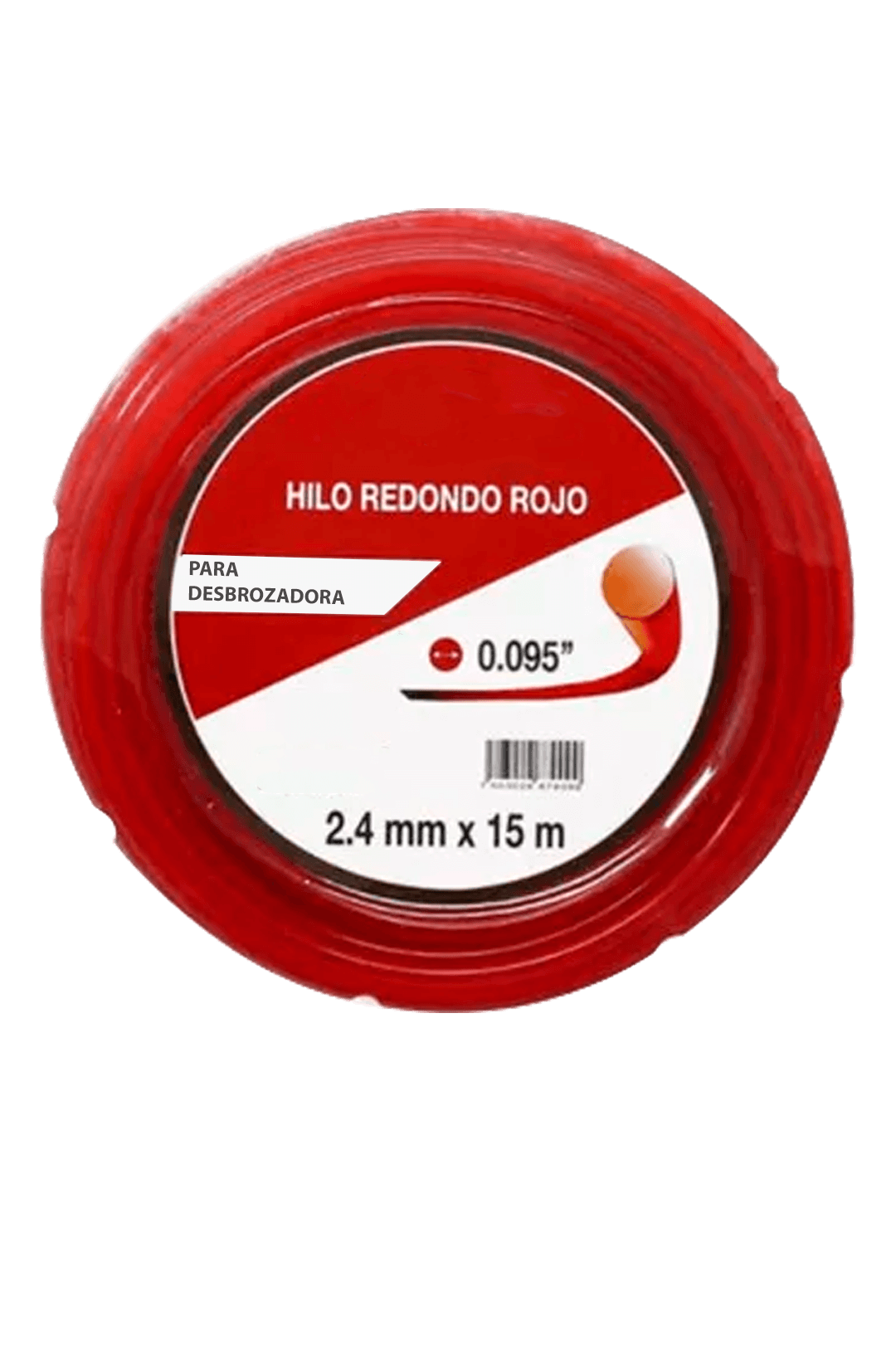 HILO REDONDO PARA DESBROZADORA 15M CAL.2.4MM PUNTA