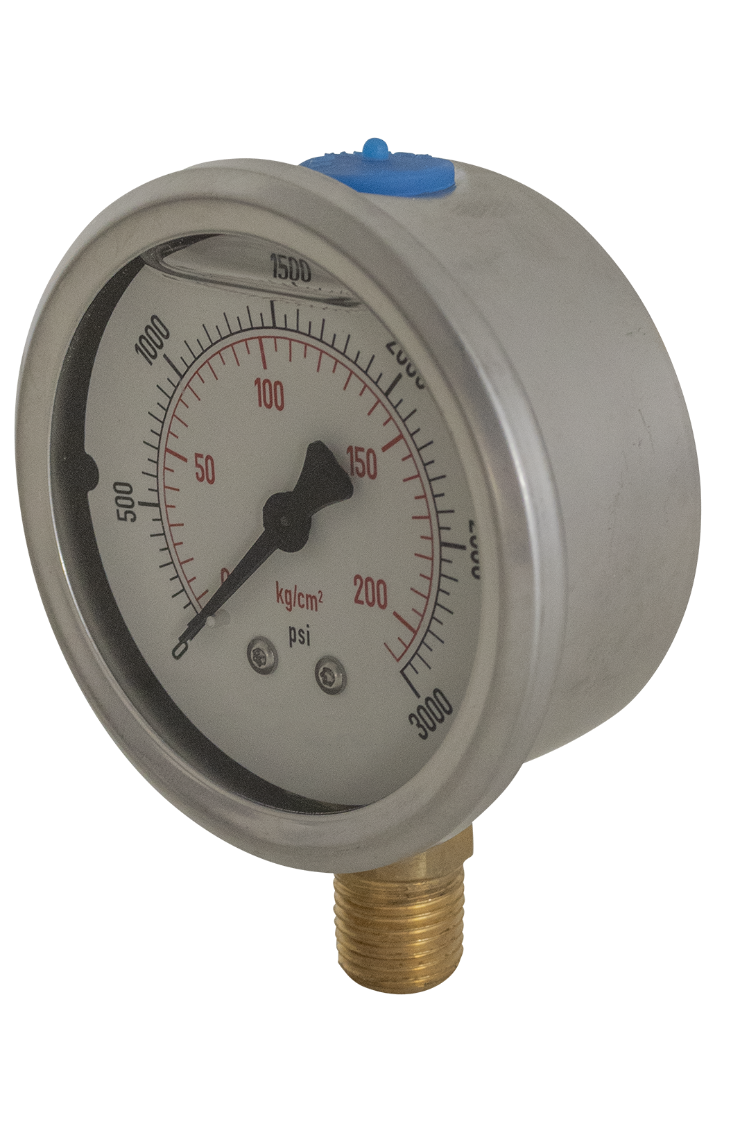MANOMETRO DE GLICERINA 3000 PSI PARA HIDROLAVADORAS.