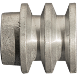 POLEA DE ALUMINIO 2" DE 2 RANURA EN A, CENTRO DE 3/4"