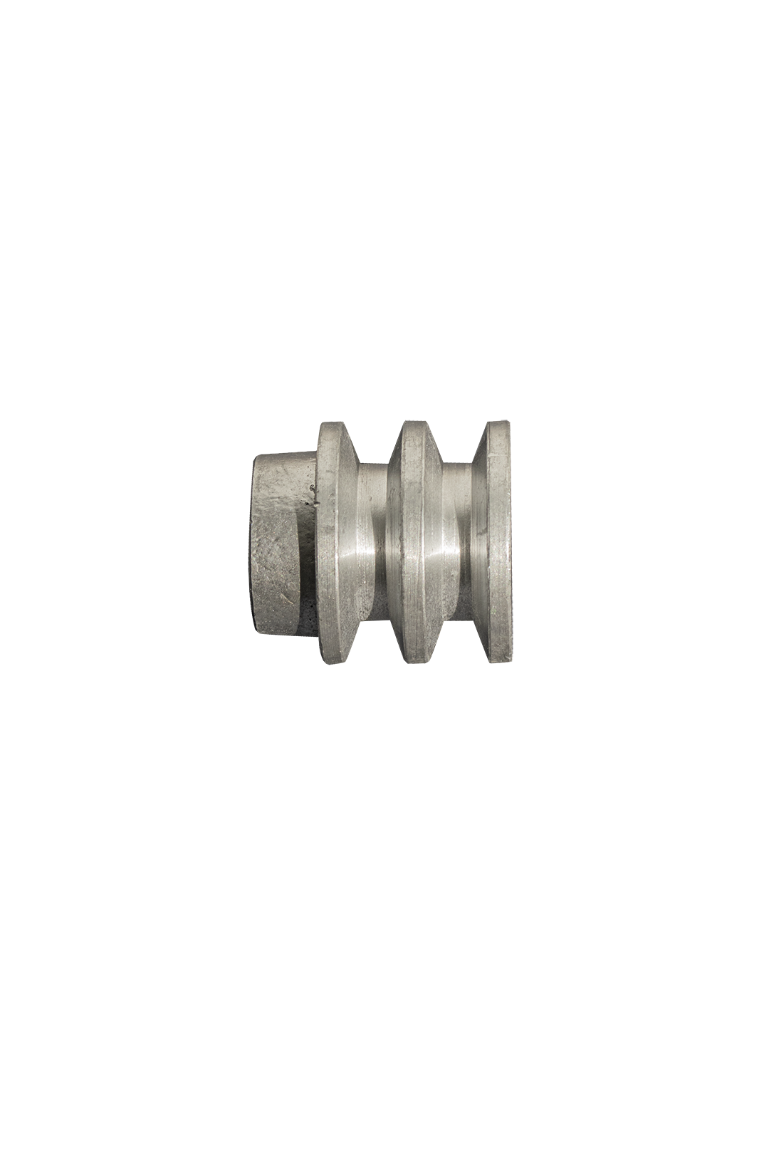 POLEA DE ALUMINIO 2" DE 2 RANURA EN A, CENTRO DE 3/4"