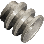 POLEA DE ALUMINIO 2" DE 2 RANURA EN A, CENTRO DE 3/4"