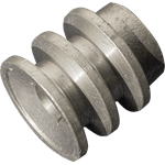 POLEA DE ALUMINIO 2" DE 2 RANURA EN A, CENTRO DE 3/4"
