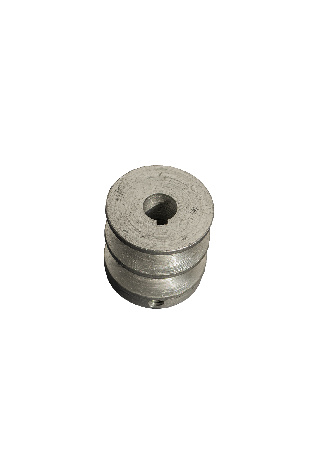 POLEA DE ALUMINIO 2" DE 2 RANURA EN B, CENTRO DE 5/8"