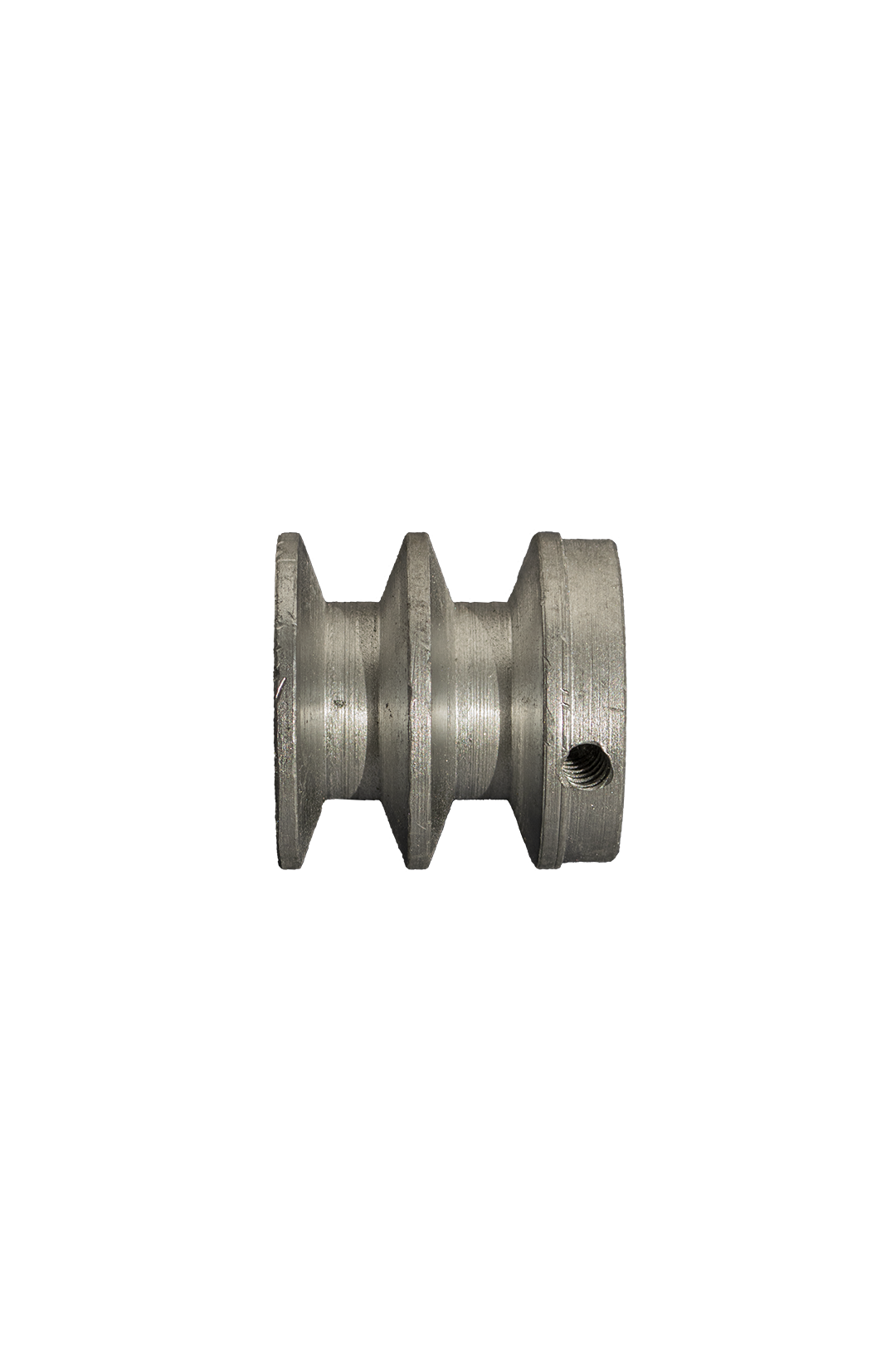 POLEA DE ALUMINIO 2" DE 2 RANURA EN B, CENTRO DE 5/8"