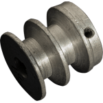 POLEA DE ALUMINIO 2" DE 2 RANURA EN B, CENTRO DE 5/8"