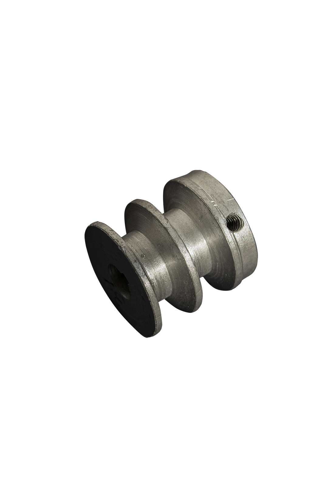 POLEA DE ALUMINIO 2" DE 2 RANURA EN B, CENTRO DE 5/8"