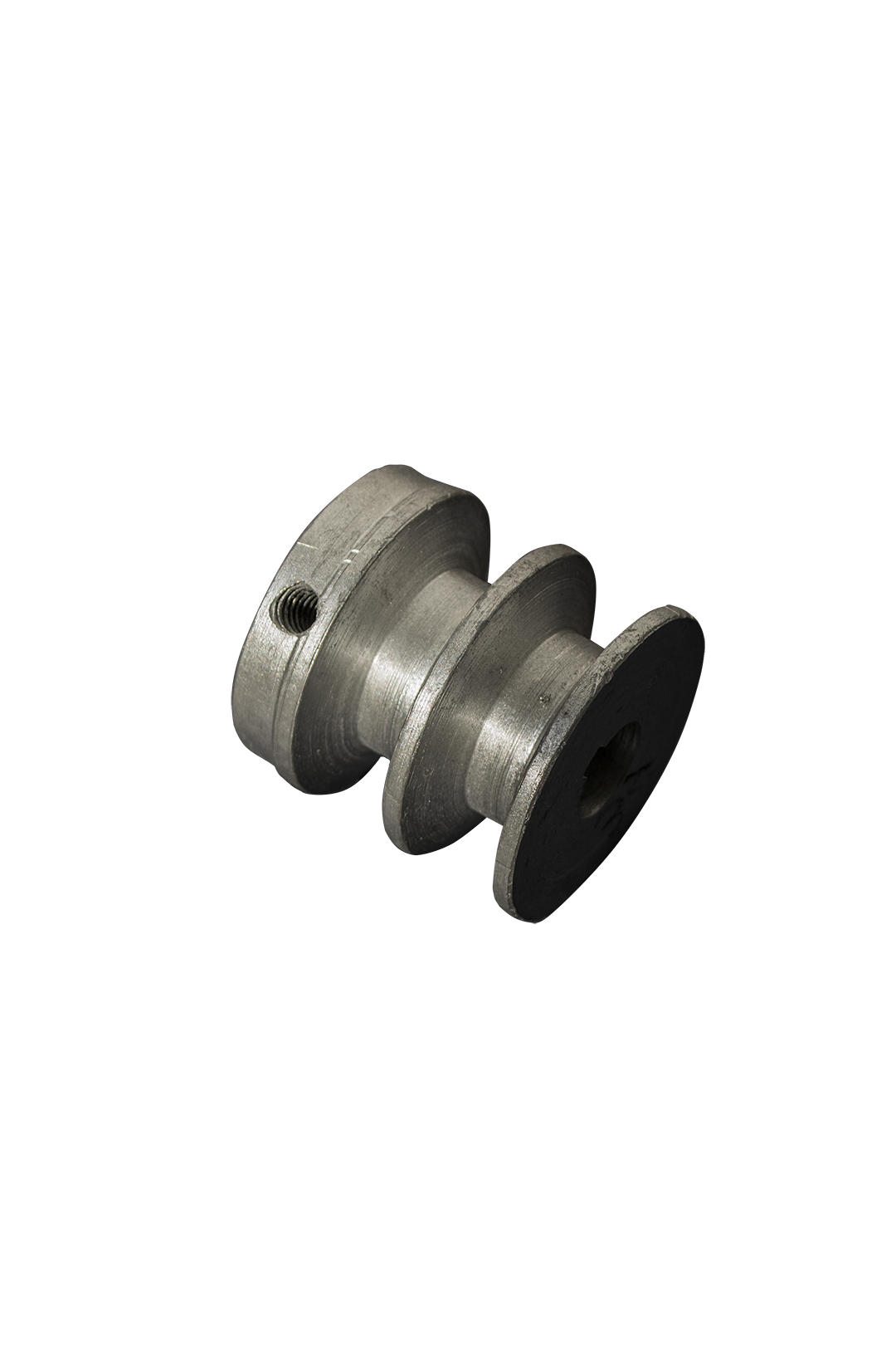 POLEA DE ALUMINIO 2" DE 2 RANURA EN B, CENTRO DE 5/8"