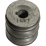 POLEA DE ALUMINIO 2" DE 2 RANURA EN B, CENTRO DE 5/8"