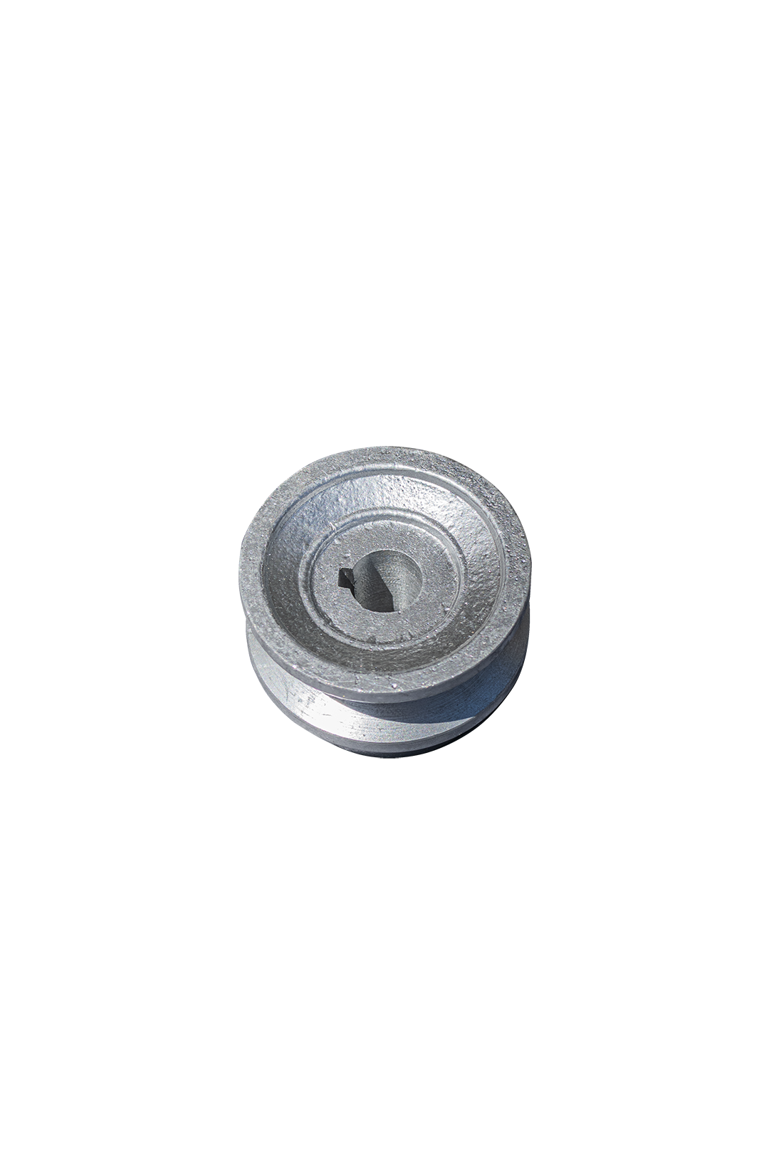 POLEA DE ALUMINIO 2.5" DE 1 RANURA EN B, CENTRO DE 5/8"